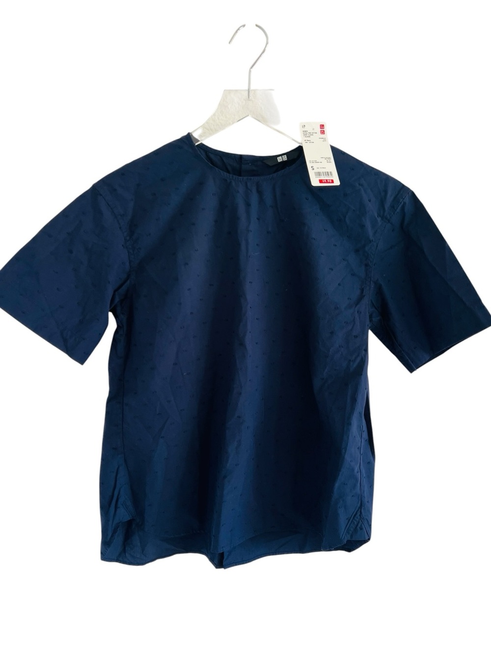 UNIQLO Navy Short-Sleeve Shirt